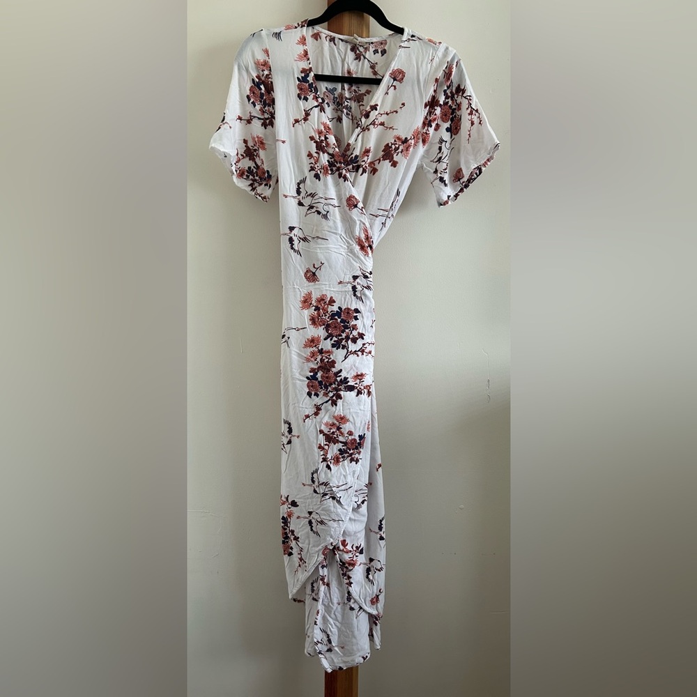 Roxy White and Pink Floral Dress